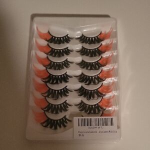 Dolls Kill Pink and Black Dramatic Lashes